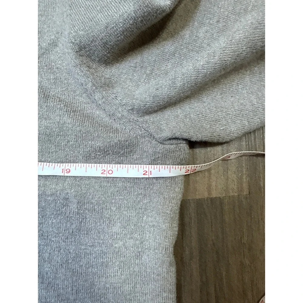 Banana Republic Sweater Mens Large Taupe Cotton Cashmere Quarter Zip Mock Neck